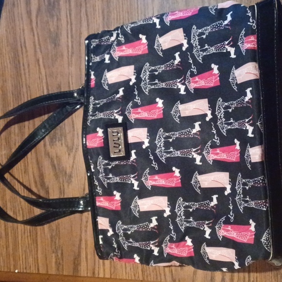 Lulu Guinness Umbrella Dog Polka Dot Purse - Picture 1 of 11